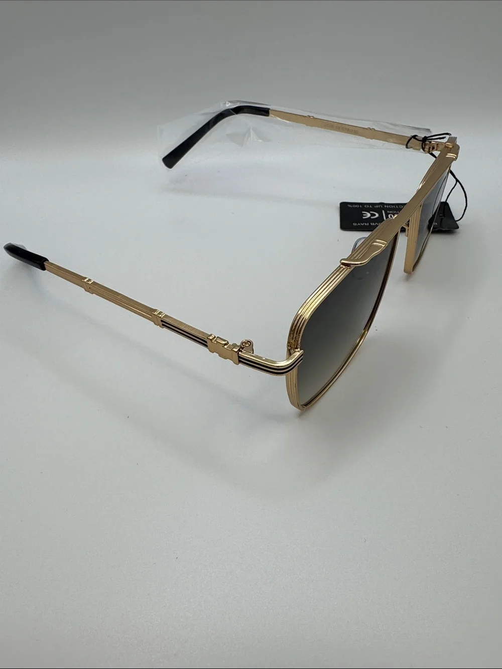 Gold Frame Grey Lens Women's Sunglasses